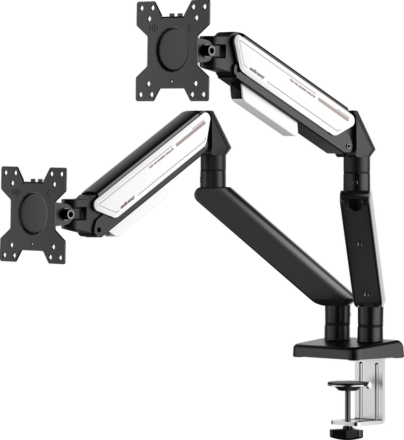Кронштейн для двох моніторів 17-32" Anda Seat Stealth II Duo Black-White (AD-W-A6D-2S-BW) - зображення 5