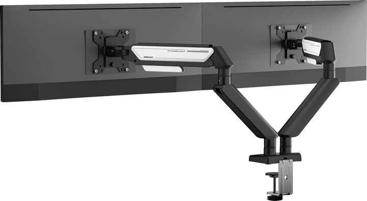 Кронштейн для двох моніторів 17-32" Anda Seat Stealth II Duo Black-White (AD-W-A6D-2S-BW) - зображення 7