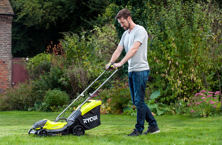 Газонокосарка акумуляторна Ryobi RLM18X33B-40 18В, 33 см, 35 л, 25-65 мм (АКБ 1х4 А·год і ЗП) (5133004306) - зображення 3