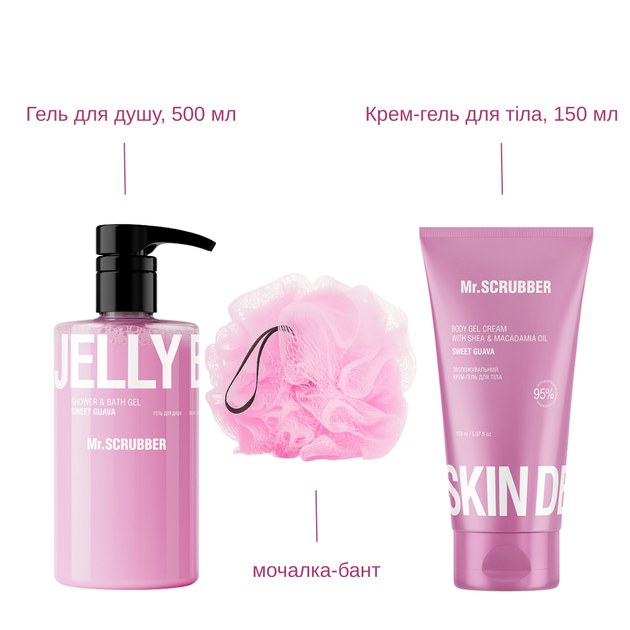 Подарочный набор косметики для женщин Mr. Scrubber Gift Set Sweet Guava, 3 продукта - Фото 2 Подарочный набор косметики для женщин Mr. Scrubber Gift Set Sweet Guava, 3 продукта - изображение 2