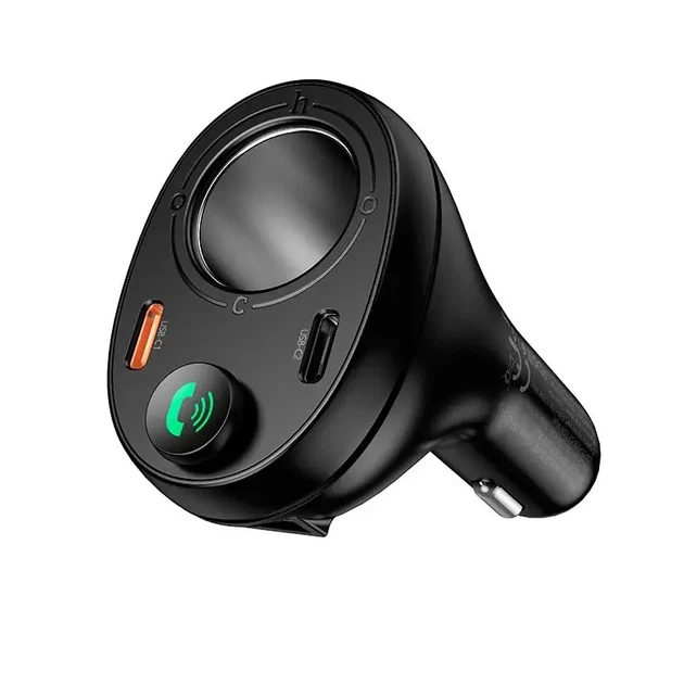FM-модулятор HOCO E88 bluetooth 2USB 1Type-C, PD20W, QC 3.0, додаткове гніздо прикурювача - изображение 6