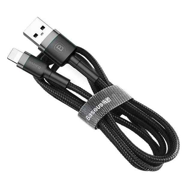 Кабель Baseus Cafule Lightning 1.5A (2m) Black - Фото 4 Кабель Baseus Cafule Lightning 1.5A (2m) Black - изображение 4
