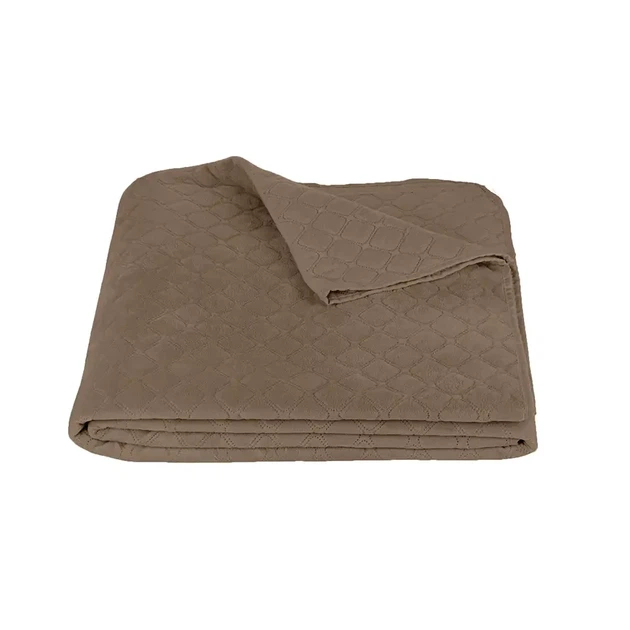 Плед-покрывало ТЕП VELOUR Капучино 240х260 евромакси King Size, велюровое одеяло - изображение 2
