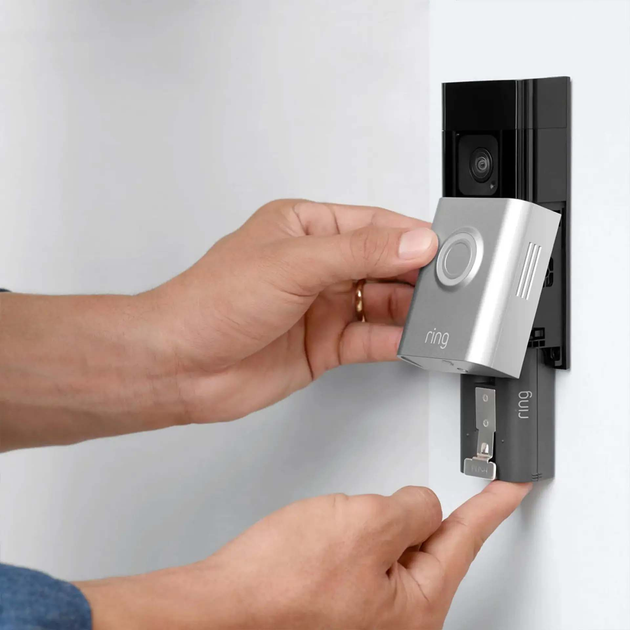 Бездротовий дверний дзвінок Ring Battery Video Doorbell Pro Satin Nickel (0840268988173) - зображення 3