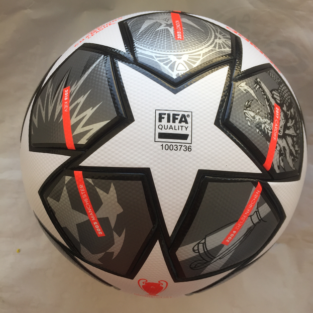 Футбольний м’яч Finale 21 20th Anniversary League GK3468 №5 Біло-сірий (репліка, термошов) - Фото 6 Футбольний м’яч Finale 21 20th Anniversary League GK3468 №5 Біло-сірий (репліка, термошов) - зображення 6