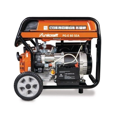 Електрогенератор Unicraft PG-E 60 SEA, 5.5 кВт | 5500 Вт | 12/230В | Генератор бензиновий, мідна обмотка, однофазний, електростартер - зображення 4