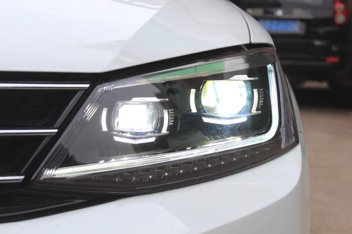 Передние альтернативная тюнинг оптика фары LED на Volkswagen Jetta 6 B8 11-20 комплект Фольксваген Джетта L1657 - изображение 6