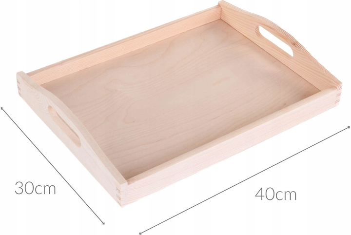 Taca do serwowania Practic drewniana 40 x 30 cm (5903456096397) - obraz 2