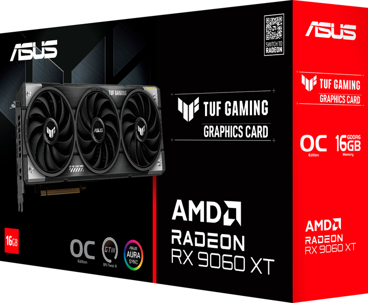 Відеокарта ASUS PCI-Ex Radeon RX 9060 XT TUF Gaming OC Edition 16GB GDDR6 (128bit) (3340/20000) (HDMI, 2 x DisplayPort) (90YV0LF0-M0NA00) - зображення 10