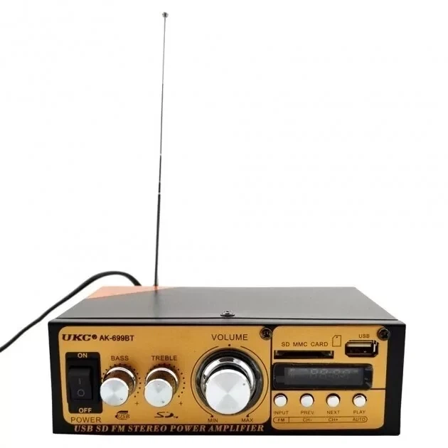 Усилитель для акустики AMP-699 BT UKC с поддержкой Bluetooth аудиоусилитель 4824 - Фото 3 Усилитель для акустики AMP-699 BT UKC с поддержкой Bluetooth аудиоусилитель 4824 - изображение 3