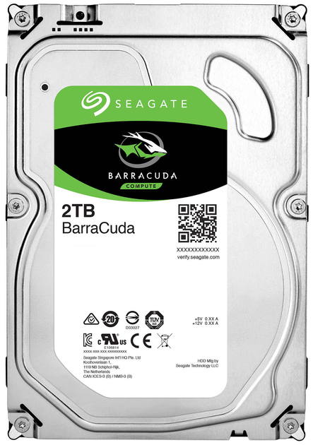 Жорсткий диск Seagate BarraCuda Compute HDD 2TB 7200rpm 256МБ 3.5 SATA III (ST2000DMA08) - зображення 1