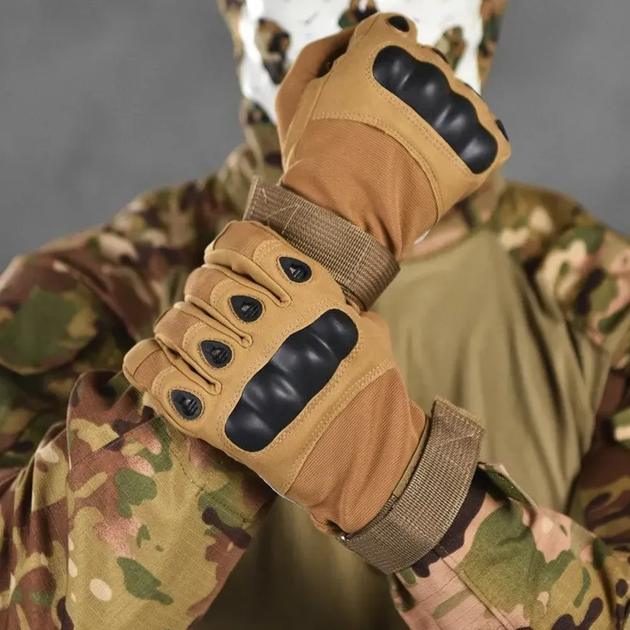 Тактичні Рукавиці Oakley Titan із захистом кісточок койот розмір 2XL - зображення 2