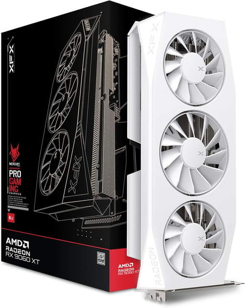 Karta graficzna XFX PCI-Ex Radeon RX 9060 XT 16GB Mercury OC Gaming Edition GDDR6 (128bit) (3320/20000) (HDMI, 2 x DisplayPort) (RX-96TMERCW9) - obraz 5