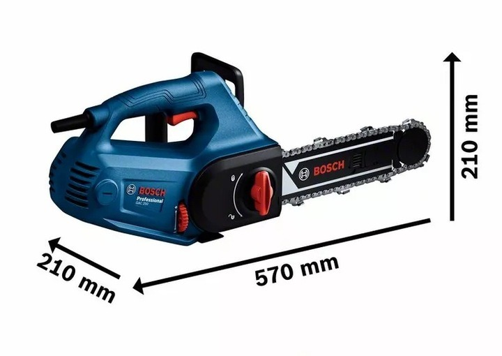 Elektryczna pilarka łańcuchowa do cięcia betonu komórkowego Bosch Professional GAC 250 (06012B6020) - obraz 2