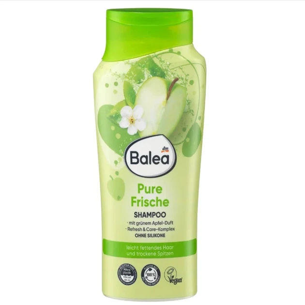 Шампунь Balea Pure Frische с ароматом зеленого яблока 300 мл - Фото 1 Шампунь Balea Pure Frische с ароматом зеленого яблока 300 мл - изображение 1