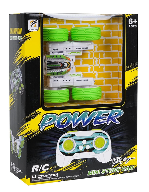 Pojazd zdalnie sterowany  R/C POWER STUNT 1:32 Zielony (5903864970333) - obraz 6