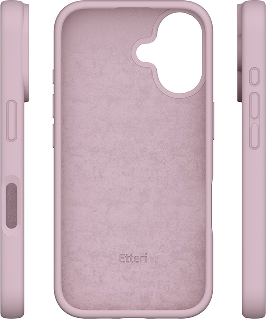 Etui plecki Etteri Silicone Case do Apple iPhone 16 Light Pink (5900495029386) - obraz 6
