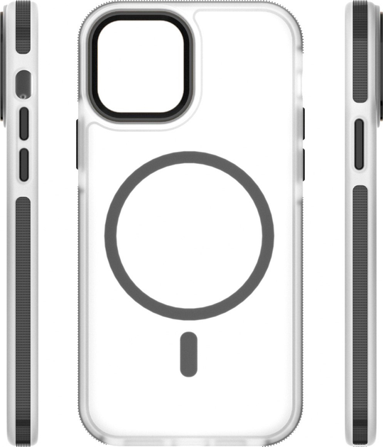 Панель Etteri Icy Mag для Apple iPhone 12 / 12 Pro Black/Transparent (5907504559933) - зображення 4
