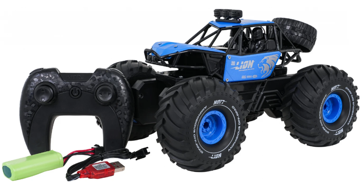 Samochód zdalnie sterowany R/C Pojazd LION Niebieski (5903864971026) - obraz 2