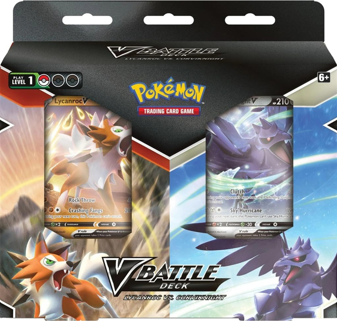 Набір карток Pokemon V Battle Deck Lycanroc vs Corviknight (820650809576) - зображення 1