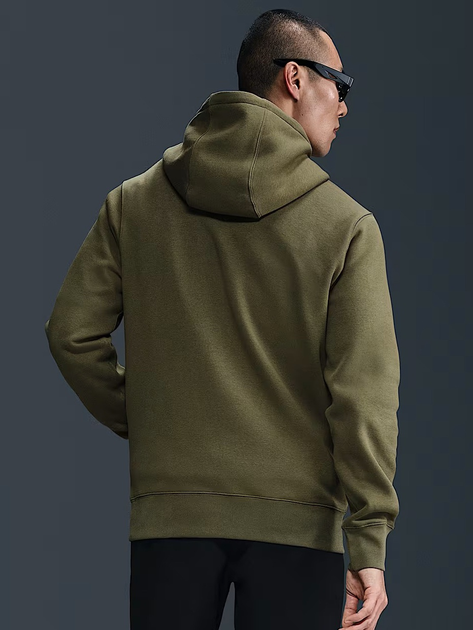 Bluza męska z kapturem ocieplana Nike M Nk Club Bb Po Hoodie FN3859-222 M Khaki (197863230658) - obraz 2