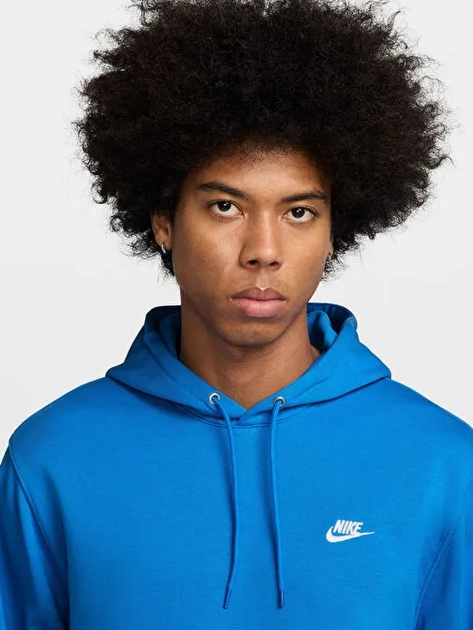 Bluza męska z kapturem Nike M Nk Club Ft Po Hoodie FN3866-435 S Niebieska (198482365851) - obraz 3