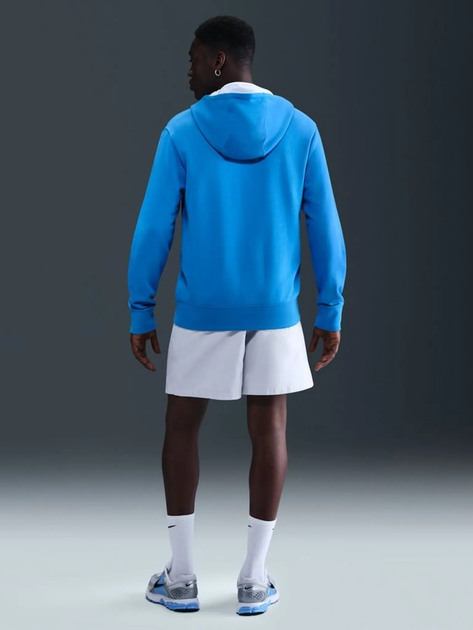 Толстовка на блискавці чоловіча Nike M Nk Club Ft Fz Hoodie FN3884-435 M Синя (198481683253) - зображення 4