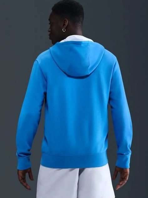 Толстовка на блискавці чоловіча Nike M Nk Club Ft Fz Hoodie FN3884-435 L Синя (198481669592) - зображення 2