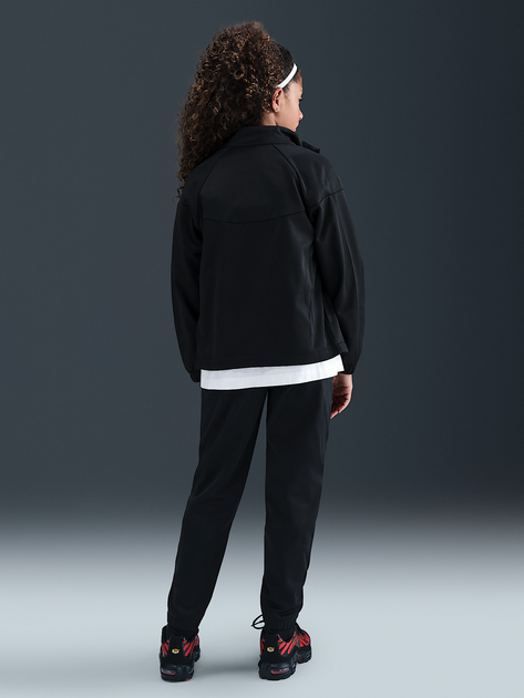 Дитячий спортивний костюм (толстовка + штани) для дівчинки Nike K Nsw Df Tracksuit Pk Fz HQ9315-010 128-137 см (S) Чорний (198481303212) - зображення 2