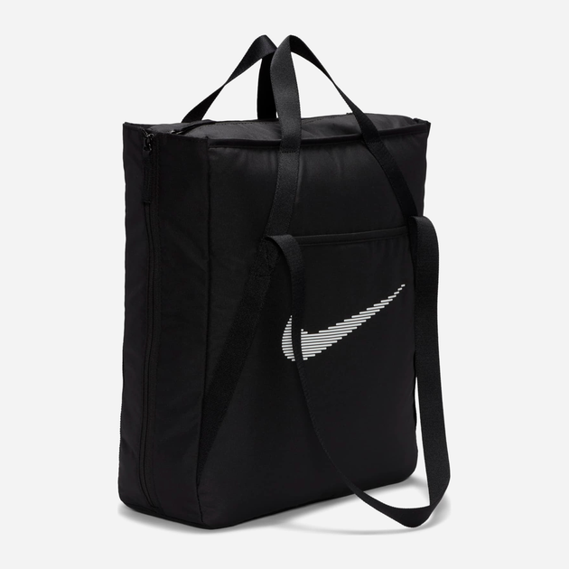 Torba shopper damska Nike Nk Gym Tote DR7217-010 Czarna (196154136440) - obraz 4