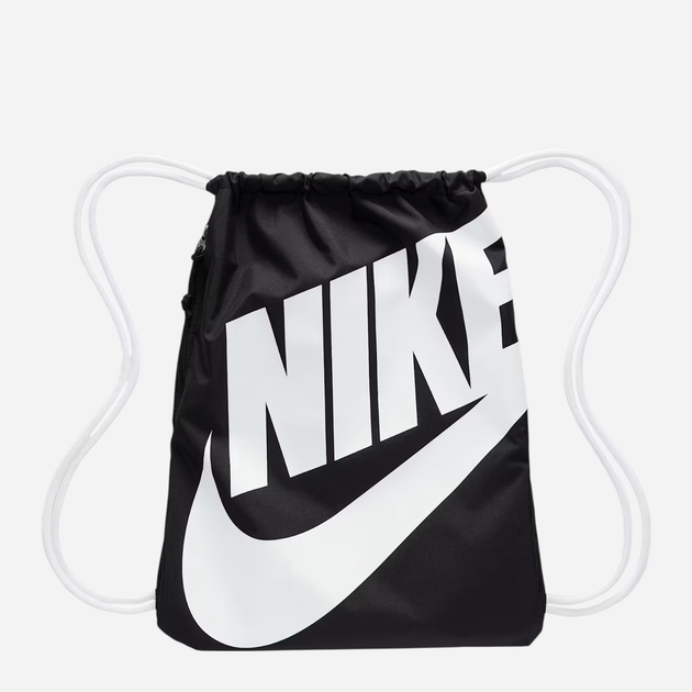 Plecak sportowy materialowy Nike Heritage Gymsack BA5351-011 Czarny (91201623853) - obraz 1