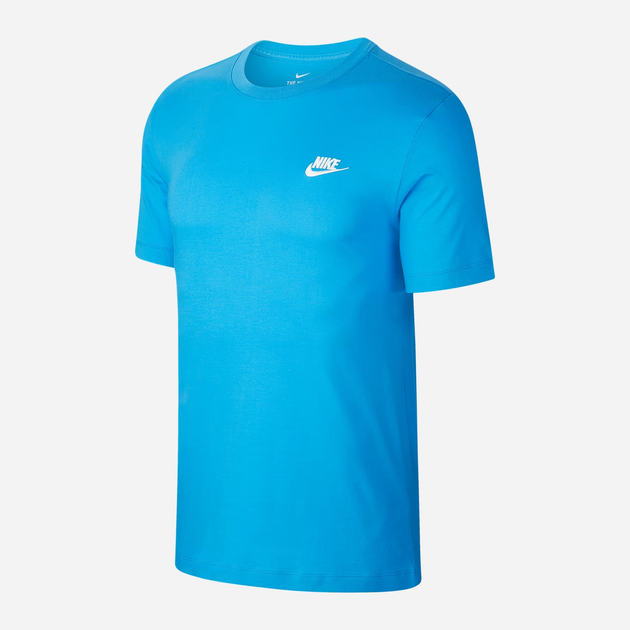 Футболка бавовняна довга чоловіча Nike M Nsw Club Tee AR4997-435 XL Синя (193147811995) - зображення 6