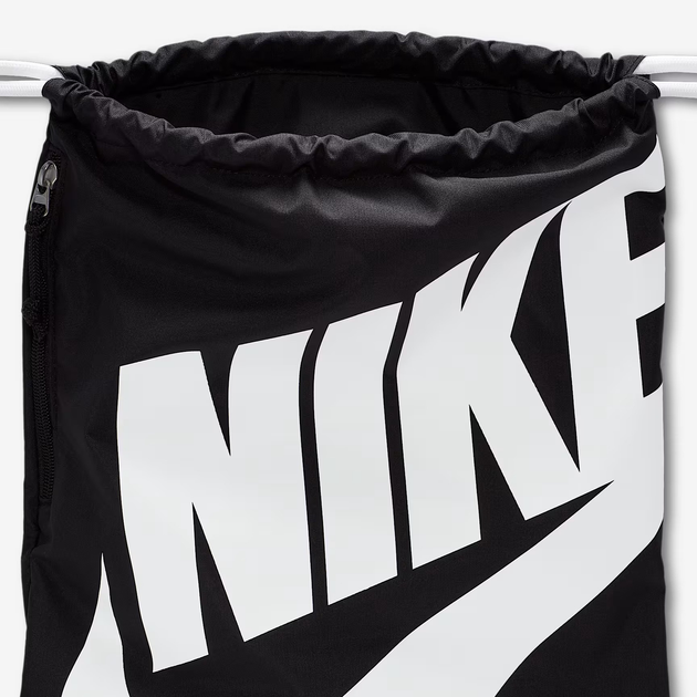 Plecak sportowy materialowy Nike Heritage Gymsack BA5351-011 Czarny (91201623853) - obraz 4
