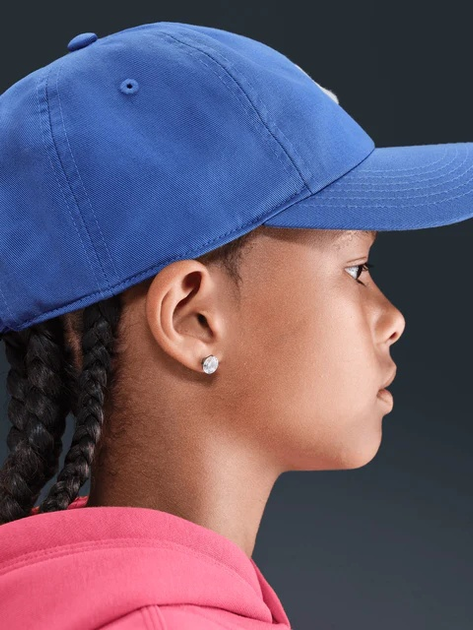 Дитяча кепка Nike K Nk Club Cap Us Cb Fut Wsh FB5063-411 Синя (198485560352) - зображення 6