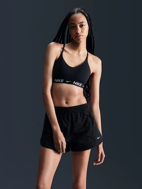 Top sportowy damski Nike W Nk Df Indy Lgt Spt Bra FD1062-011 L Czarny (197595465953) - obraz 3