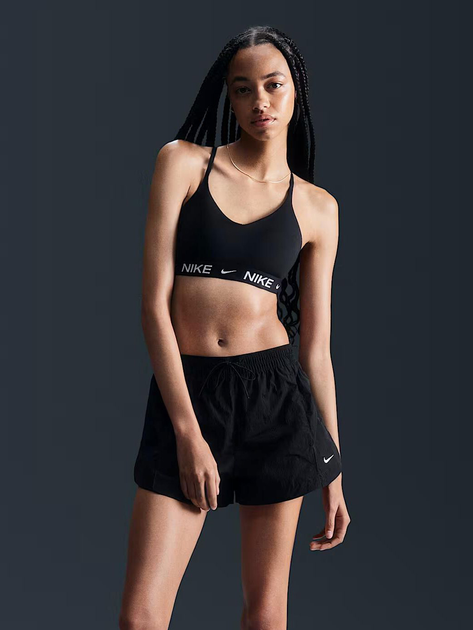 Top sportowy damski Nike W Nk Df Indy Lgt Spt Bra FD1062-011 M Czarny (197595463034) - obraz 3