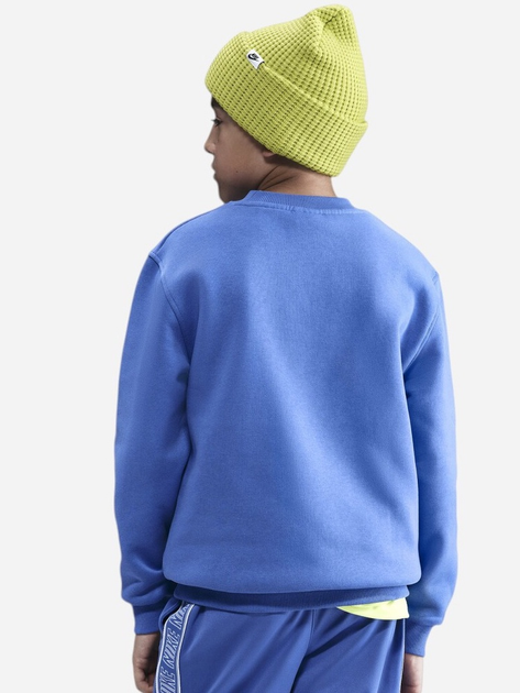 Bluza bez kaptura chłopięca Nike K Nsw Club Flc Crew Ls Hbr FD2992-411 128-137 cm (S) Niebieska (198482244545) - obraz 2