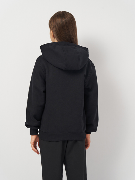 Bluza rozpinana z kapturem dziewczęca Nike K Nsw Club Flc Hd Fz Ls Lbr FD3004-010 122-128 cm (XS) Czarna (196607240717) - obraz 2