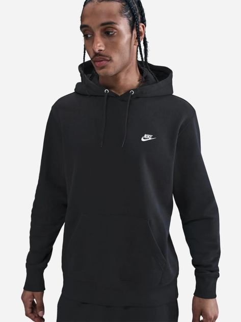 Худі утеплене чоловіче Nike M Nk Club Bb Po Hoodie FN3859-010 XL Чорне (197863238555) - зображення 1