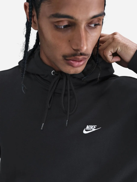 Худі утеплене чоловіче Nike M Nk Club Bb Po Hoodie FN3859-010 S Чорне (197863313467) - зображення 5