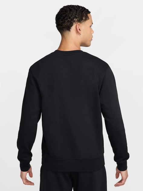 Bluza bez kaptura męska Nike M Nk Club Ft Crew FN3888-010 XL Czarna (197593336637) - obraz 2