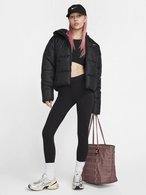 Куртка зимова коротка жіноча Nike W Nsw Tf Synfl Nk Clsc Pfr FZ5899-010 M Чорна (197598828229) - зображення 3
