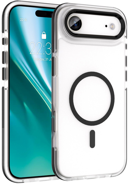 Панель Etteri Icy Mag для Apple iPhone Air Black/Transparent (5907504560373) - зображення 1