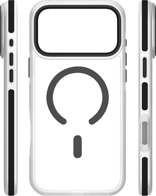 Etui plecki Etteri Icy Mag do Apple iPhone 17 Pro Black/Transparent (5907504560397) - obraz 4
