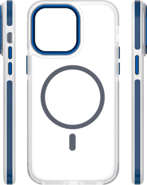 Панель Etteri Icy Mag для Apple iPhone 14 Pro Blue/Transparent (5907504560489) - зображення 4