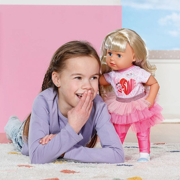 Лялька Baby Born Маленька сестричка блондинка 43 см Гра та стиль 833018 (4001167833018) - зображення 8