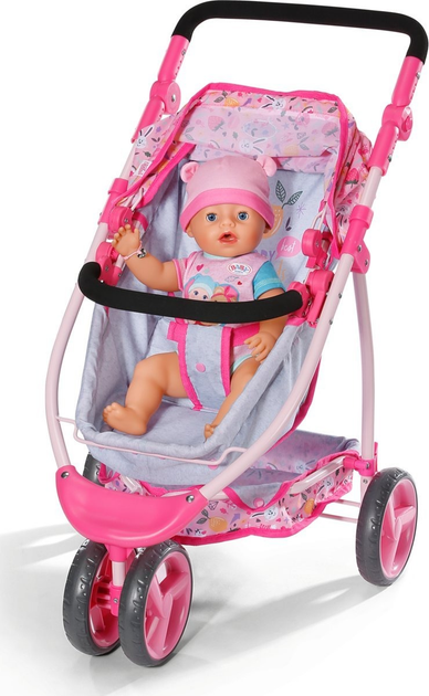 Коляска з капюшоном для ляльок BABY BORN 36 та 43 см Складана 2 в 1 Deluxe (834145) (4001167834145) - зображення 2