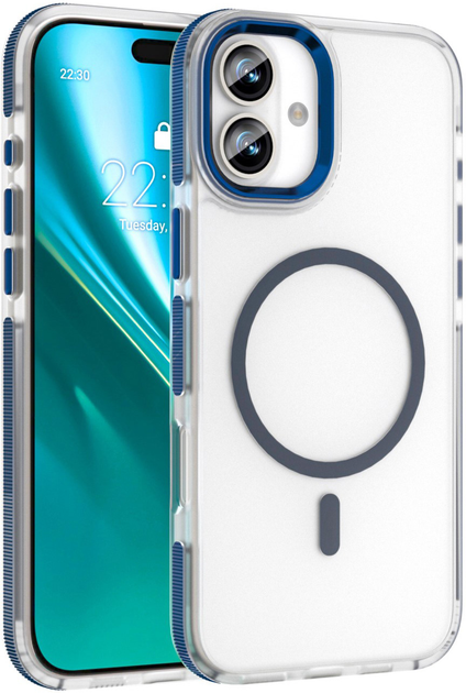 Панель Etteri Icy Mag для Apple iPhone 16 Blue/Transparent (5907504560540) - зображення 1