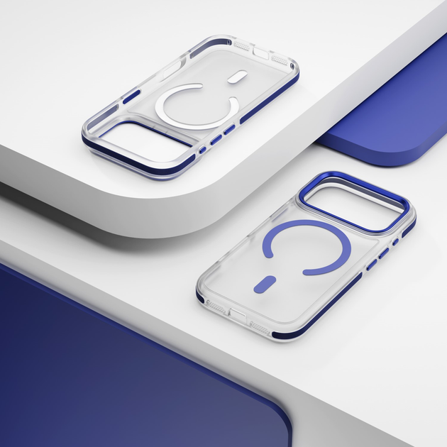 Etui plecki Etteri Icy Mag do Apple iPhone 17 Pro Blue/Transparent (5907504560656) - obraz 6