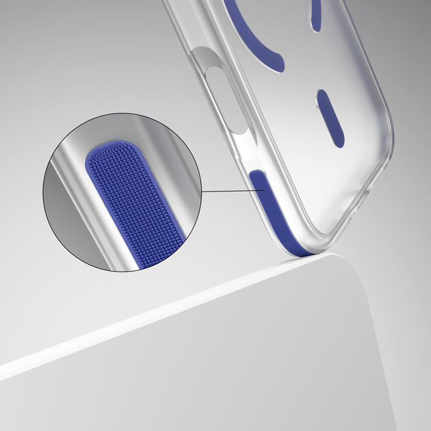 Etui plecki Etteri Icy Mag do Apple iPhone 17 Pro Blue/Transparent (5907504560656) - obraz 7